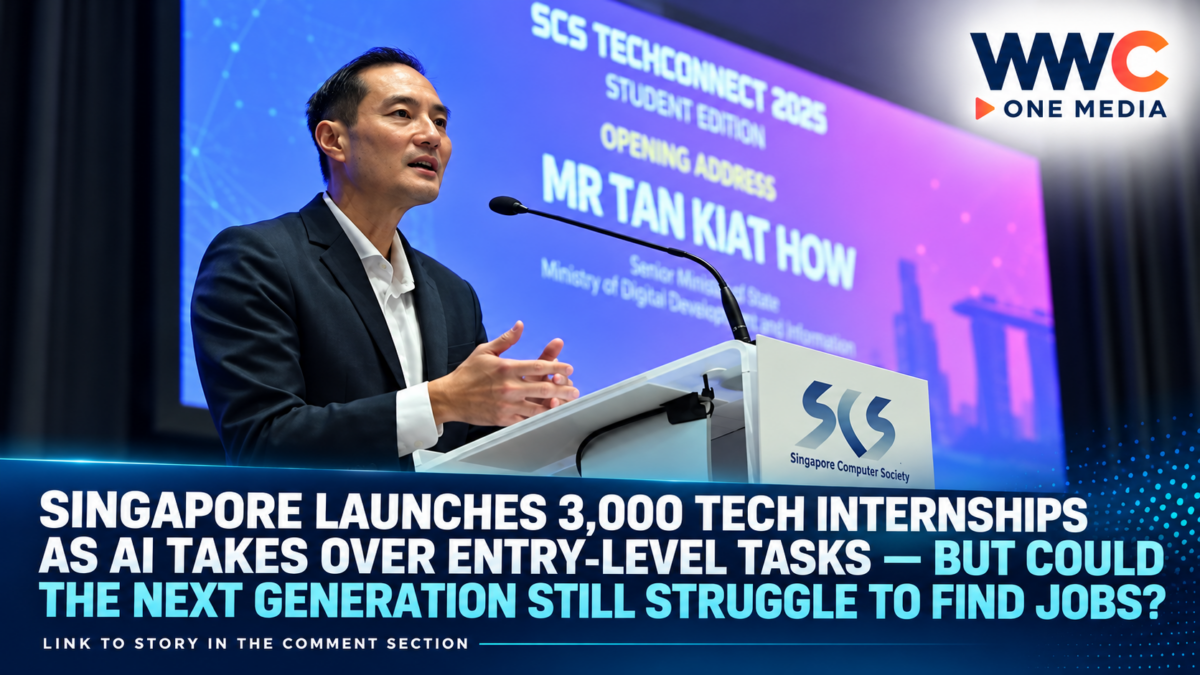Singapore Launches 3,000 Tech Internships as AI Takes Over Entry-Level Tasks — But Could the Next Generation Still Struggle to Find Jobs?