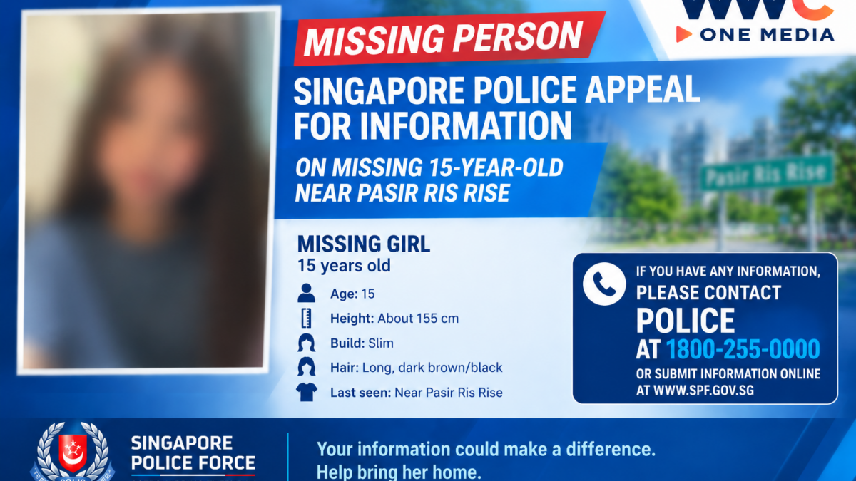 Singapore Police Appeal for Information on Missing 15-Year-Old Near Pasir Ris Rise