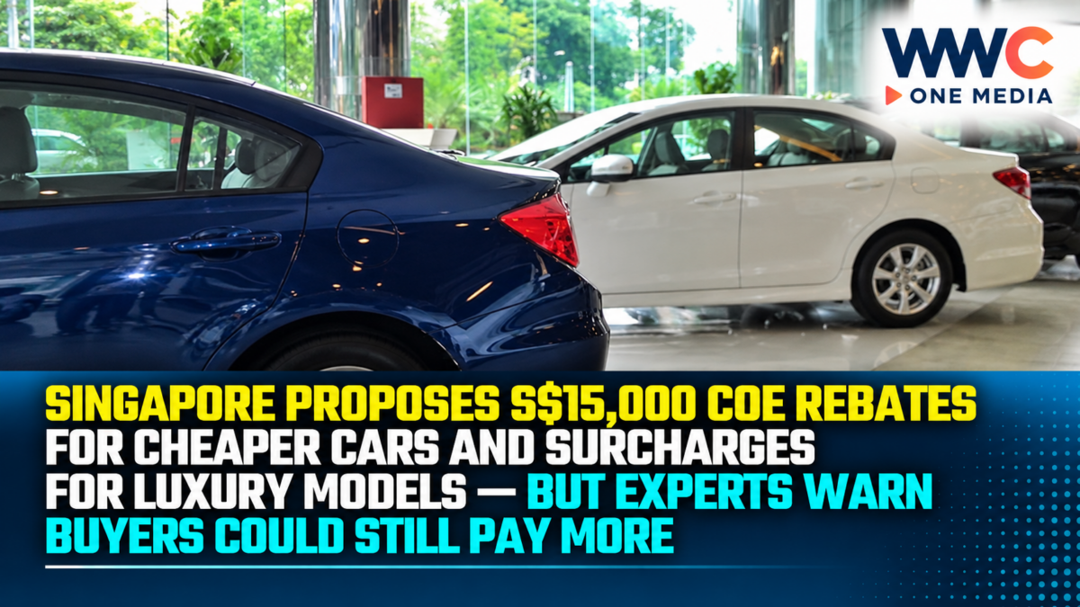 Singapore Proposes S$15,000 COE Rebates for Cheaper Cars and Surcharges for Luxury Models — But Experts Warn Buyers Could Still Pay More