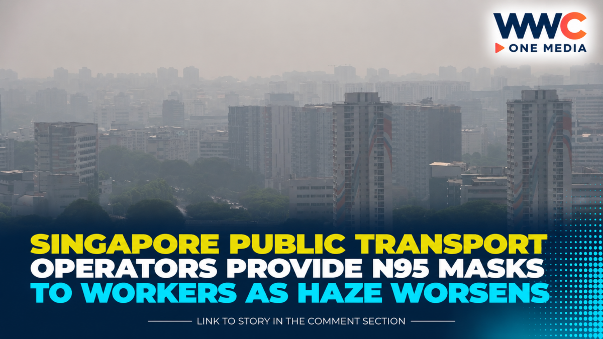 Singapore Public Transport Operators Provide N95 Masks to Workers as Haze Worsens
