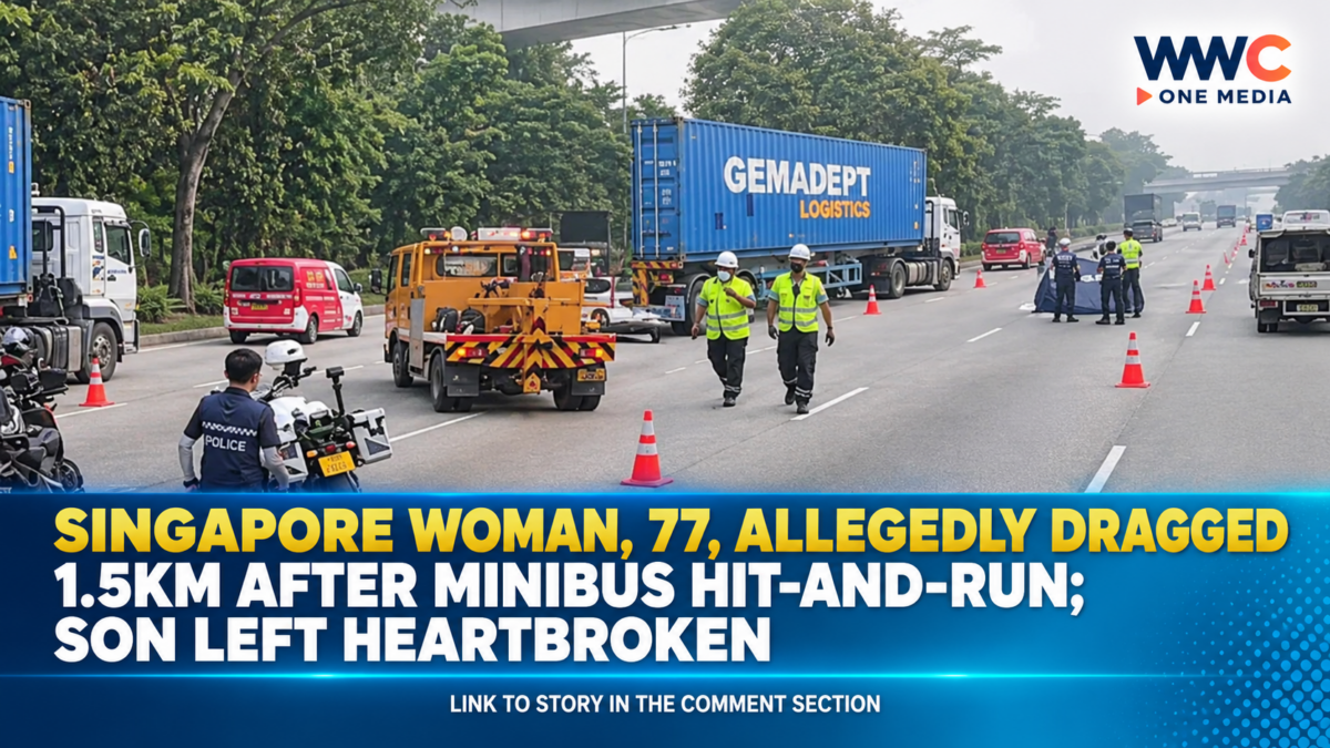 Singapore Woman, 77, Allegedly Dragged 1.5km After Minibus Hit-and-Run; Son Left Heartbroken