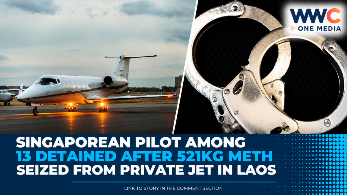 Singaporean Pilot Among 13 Detained After 521kg Meth Seized From Private Jet in Laos