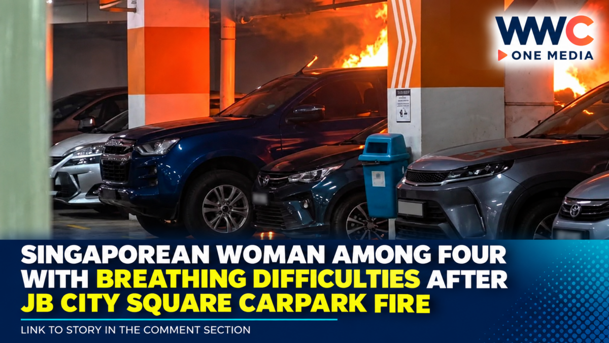 Singaporean Woman Among Four With Breathing Difficulties After JB City Square Carpark Fire