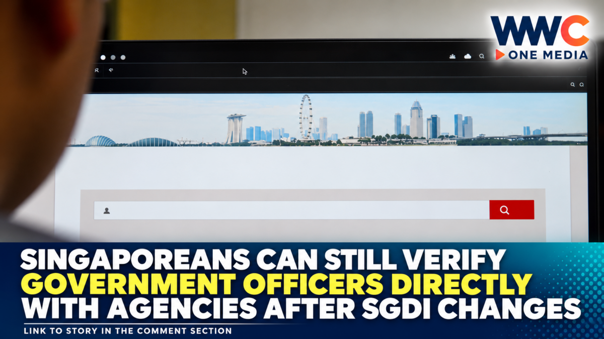 Singaporeans Can Still Verify Government Officers Directly With Agencies After SGDI Changes