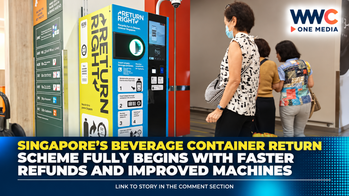 Singapore’s Beverage Container Return Scheme Fully Begins With Faster Refunds and Improved Machines