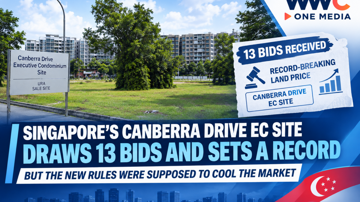 Singapore’s Canberra Drive EC Site Draws 13 Bids and Sets a Record — But the New Rules Were Supposed to Cool the Market