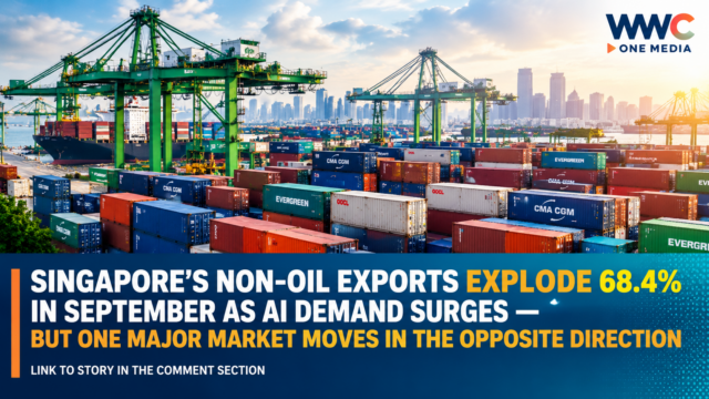 Singapore’s Non-Oil Exports Explode 68.4% in September as AI Demand Surges — But One Major Market Moves in the Opposite Direction