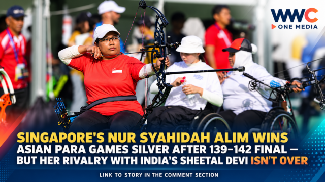 Singapore’s Nur Syahidah Alim Wins Asian Para Games Silver After 139–142 Final — But Her Rivalry With India’s Sheetal Devi Isn’t Over