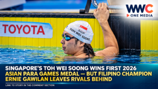 Singapore’s Toh Wei Soong Wins First 2026 Asian Para Games Medal — But Filipino Champion Ernie Gawilan Leaves Rivals Behind