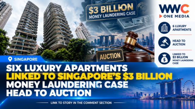 Six Luxury Apartments Linked to Singapore’s $3 Billion Money Laundering Case Head to Auction