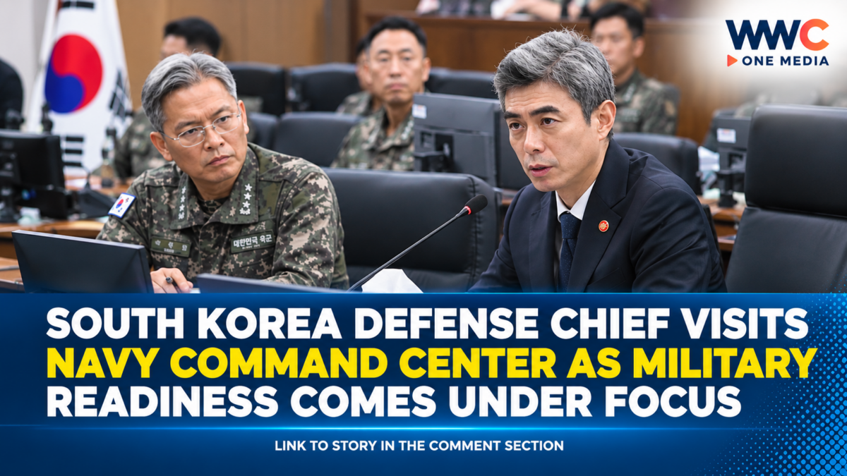 South Korea Defense Chief Visits Navy Command Center as Military Readiness Comes Under Focus