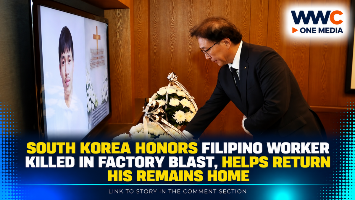 South Korea Honors Filipino Worker Killed in Factory Blast, Helps Return His Remains Home