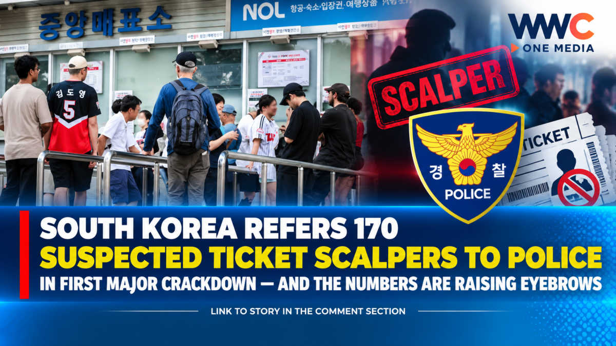 South Korea Refers 170 Suspected Ticket Scalpers to Police in First Major Crackdown — And the Numbers Are Raising Eyebrows