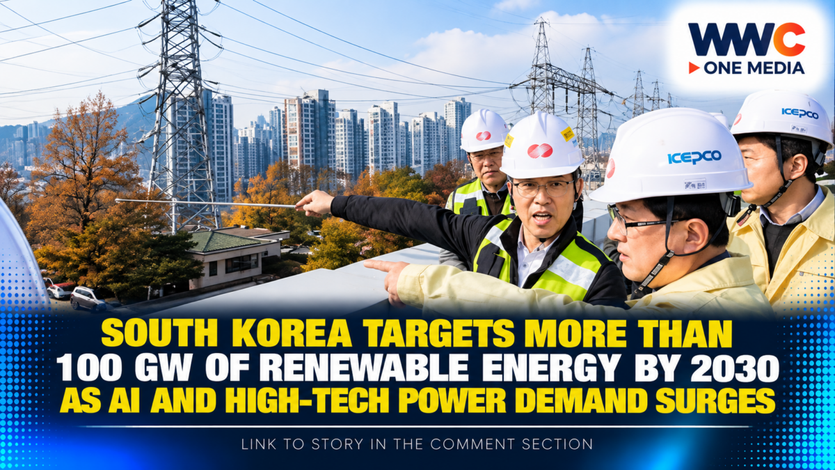 South Korea Targets More Than 100 GW of Renewable Energy by 2030 as AI and High-Tech Power Demand Surges