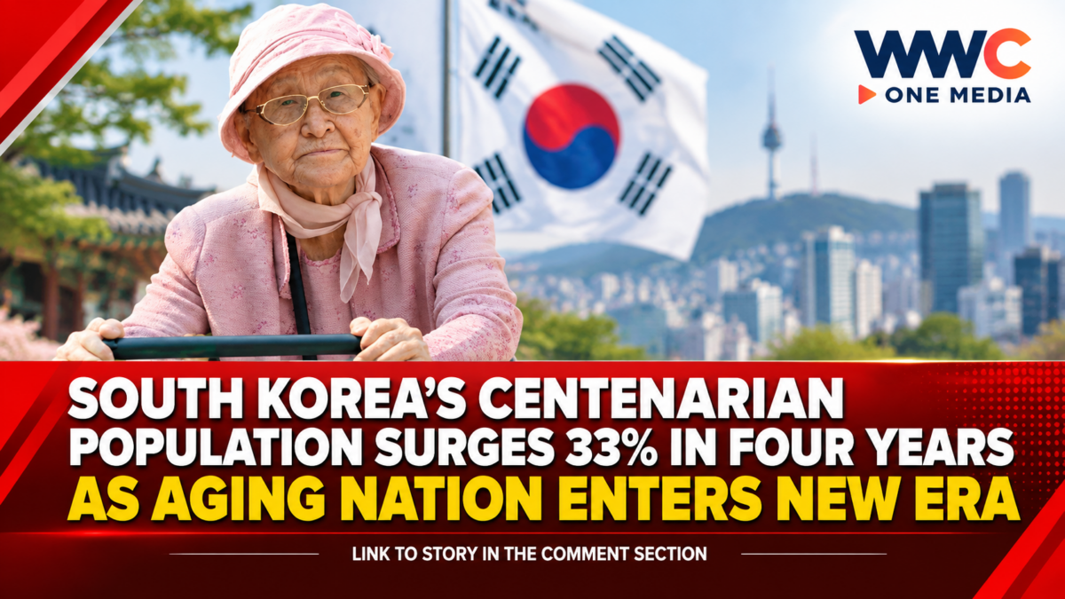 South Korea’s Centenarian Population Surges 33% in Four Years as Aging Nation Enters New Era