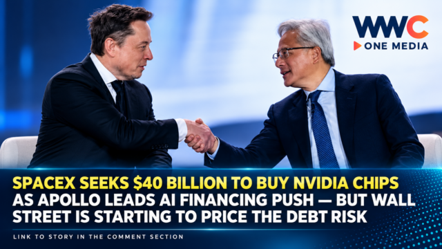 SpaceX Seeks $40 Billion to Buy Nvidia Chips as Apollo Leads AI Financing Push — But Wall Street Is Starting to Price the Debt Risk