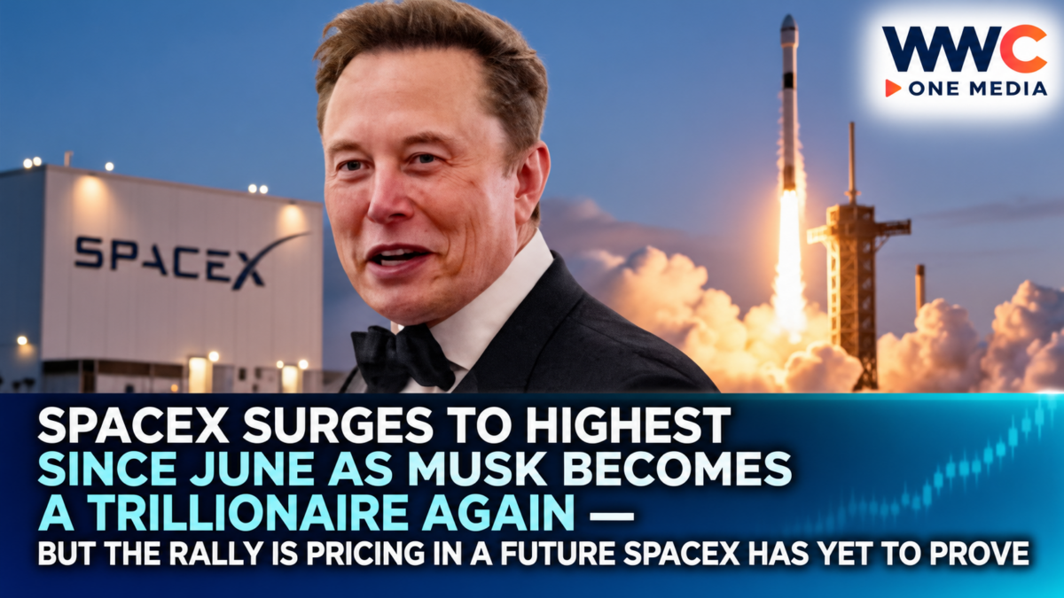SpaceX Surges to Highest Since June as Musk Becomes a Trillionaire Again — But the Rally Is Pricing In a Future SpaceX Has Yet to Prove