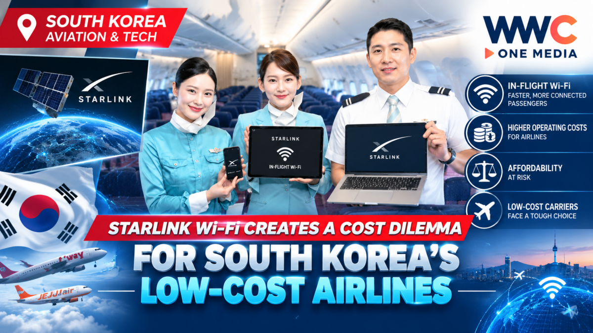 Starlink Wi-Fi Creates a Cost Dilemma for South Korea’s Low-Cost Airlines