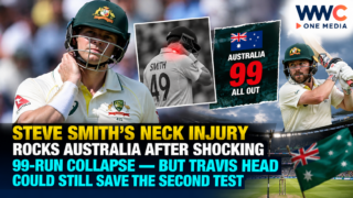 Steve Smith’s Neck Injury Rocks Australia After Shocking 99-Run Collapse — But Travis Head Could Still Save the Second Test