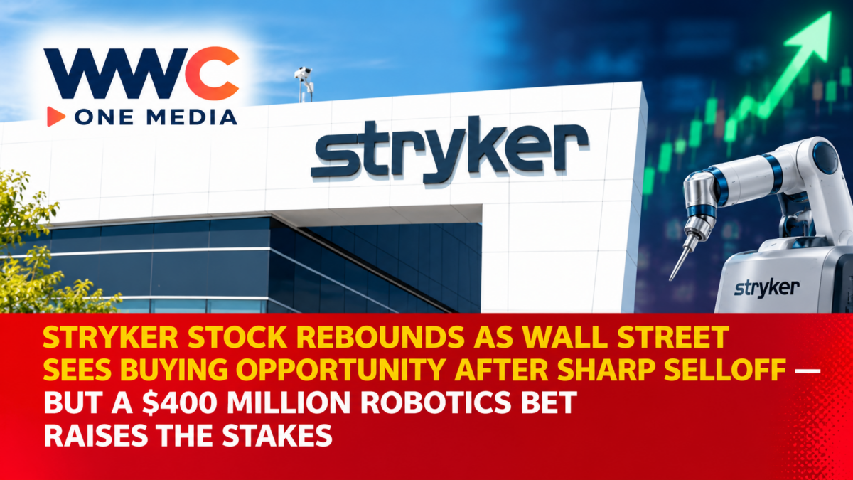 Stryker Stock Rebounds as Wall Street Sees Buying Opportunity After Sharp Selloff — But a $400 Million Robotics Bet Raises the Stakes