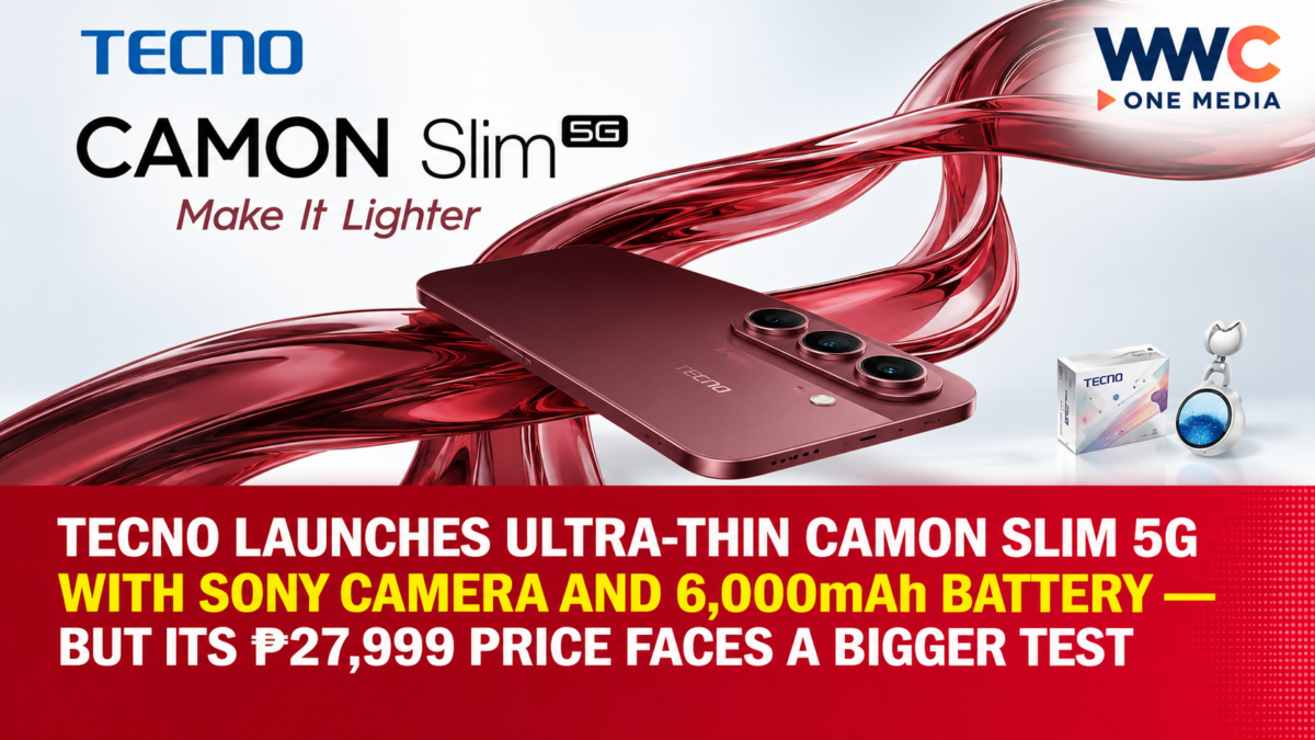 TECNO Launches Ultra-Thin CAMON Slim 5G With Sony Camera and 6,000mAh Battery — But Its ₱27,999 Price Faces a Bigger Test