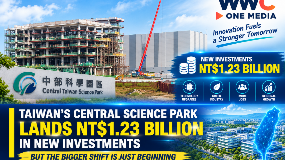 Taiwan’s Central Science Park Lands NT$1.23 Billion in New Investments — But the Bigger Shift Is Just Beginning