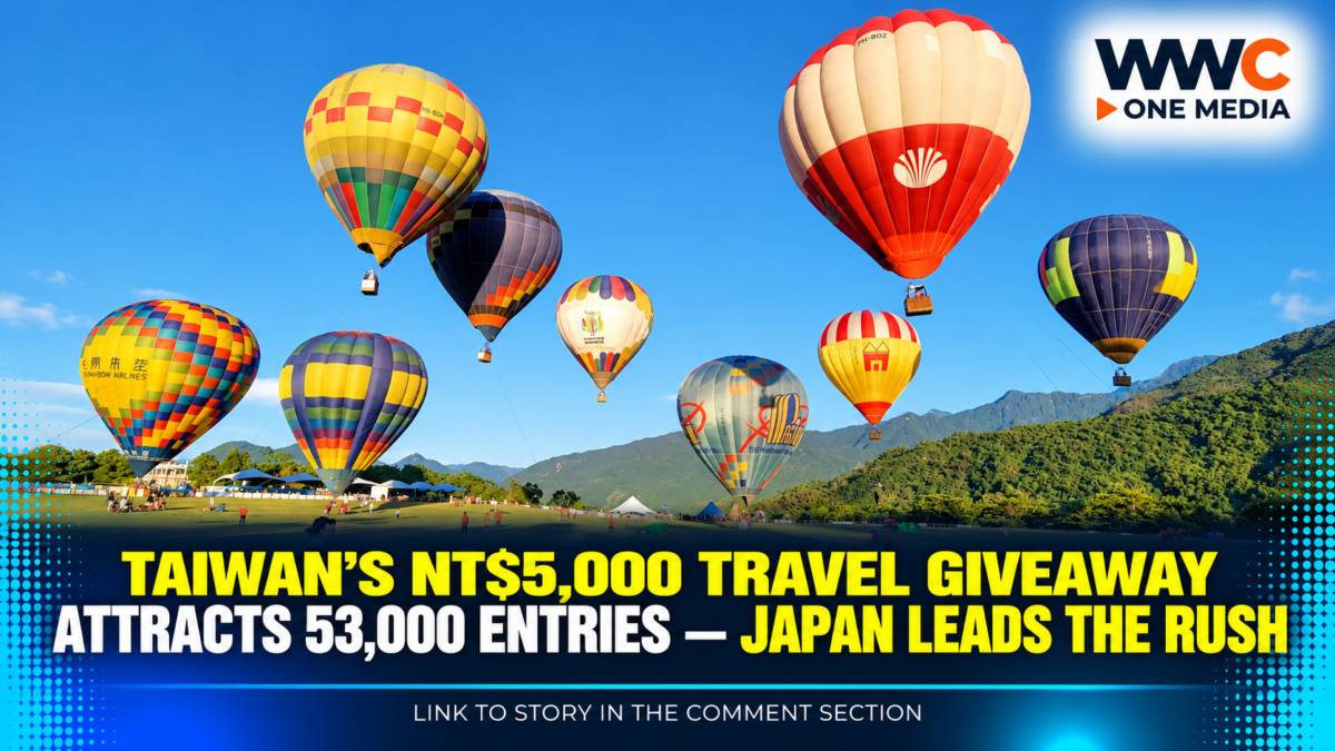 Taiwan’s NT$5,000 Travel Giveaway Attracts 53,000 Entries — Japan Leads the Rush