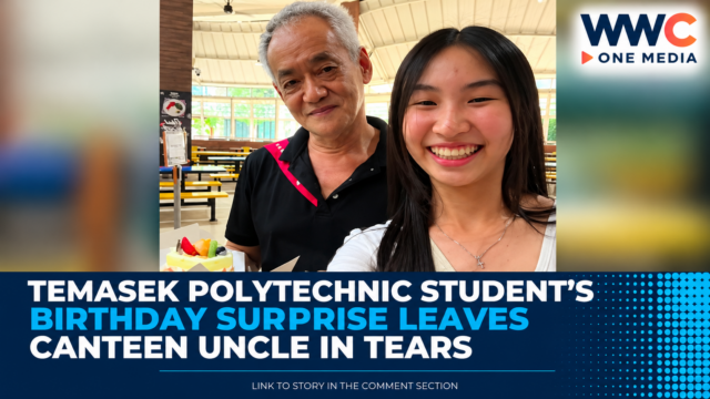 Temasek Polytechnic Student’s Birthday Surprise Leaves Canteen Uncle in Tears