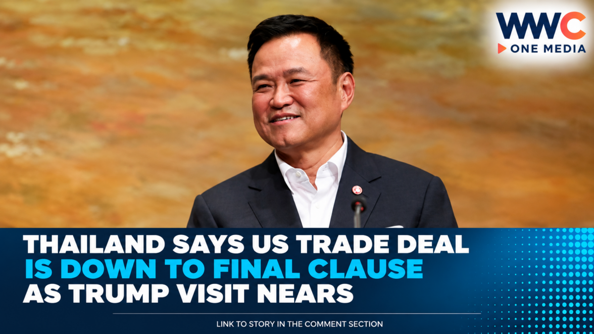 Thailand Says US Trade Deal Is Down to Final Clause as Trump Visit Nears