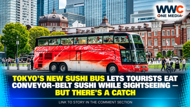 Tokyo’s New Sushi Bus Lets Tourists Eat Conveyor-Belt Sushi While Sightseeing — But There’s a Catch