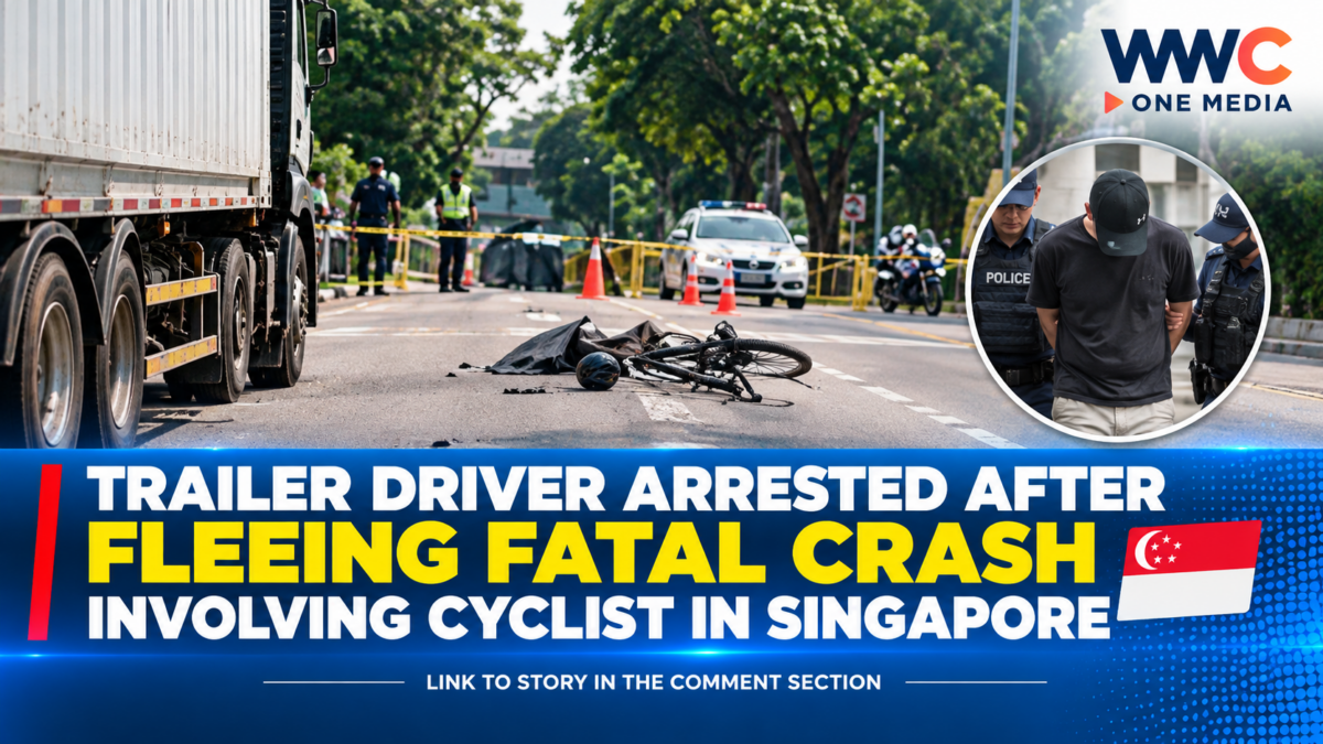 Trailer Driver Arrested After Fleeing Fatal Crash Involving Cyclist in Singapore