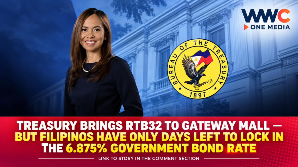 Treasury Brings RTB32 to Gateway Mall — But Filipinos Have Only Days Left to Lock In the 6.875% Government Bond Rate