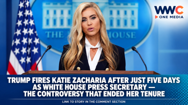 Trump Fires Katie Zacharia After Just Five Days as White House Press Secretary — The Controversy That Ended Her Tenure