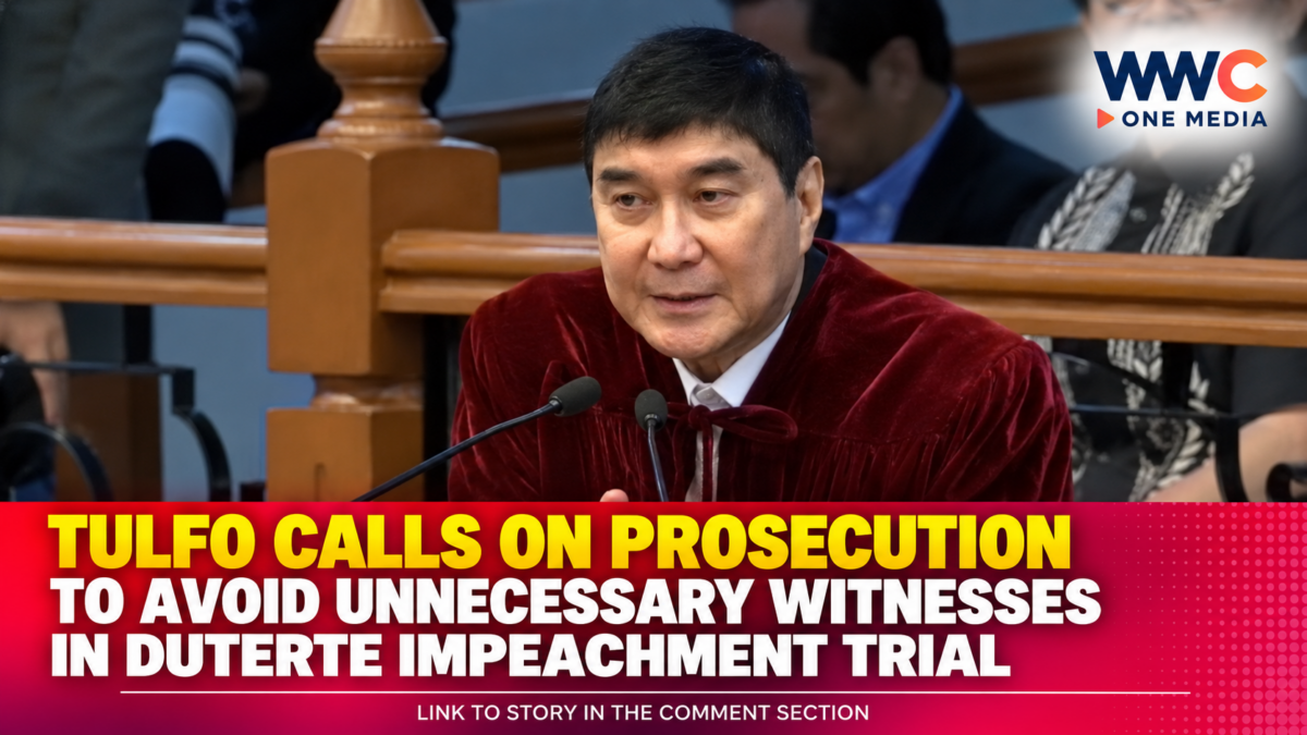Tulfo Calls on Prosecution to Avoid Unnecessary Witnesses in Duterte Impeachment Trial