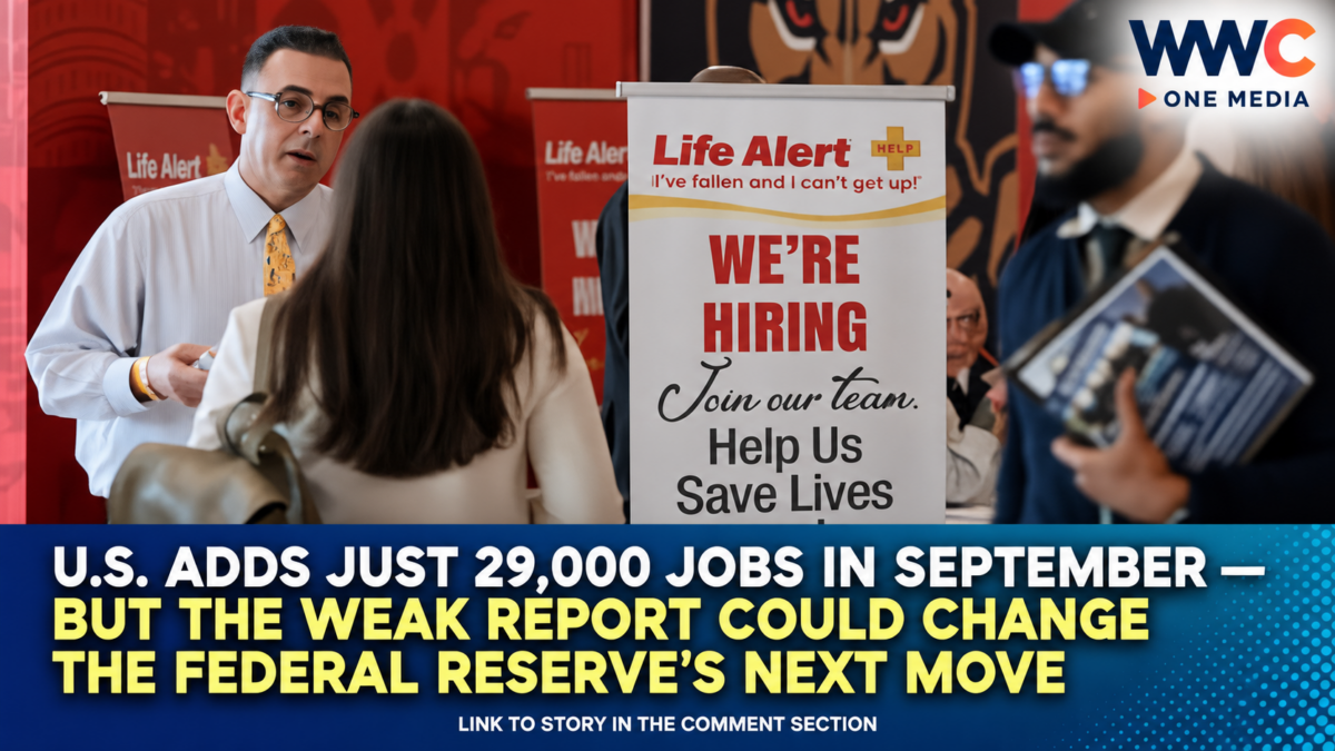 U.S. Adds Just 29,000 Jobs in September — But the Weak Report Could Change the Federal Reserve’s Next Move