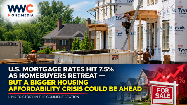 U.S. Mortgage Rates Hit 7.5% as Homebuyers Retreat — But a Bigger Housing Affordability Crisis Could Be Ahead