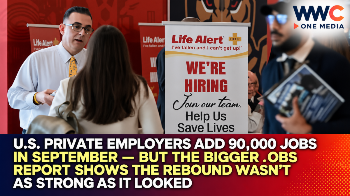 U.S. Private Employers Add 90,000 Jobs in September — But the Bigger Jobs Report Shows the Rebound Wasn’t as Strong as It Looked