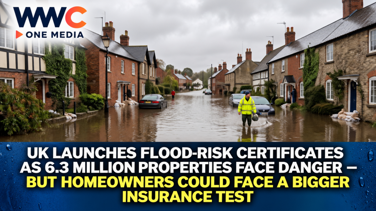 UK Launches Flood-Risk Certificates as 6.3 Million Properties Face Danger — But Homeowners Could Face a Bigger Insurance Test