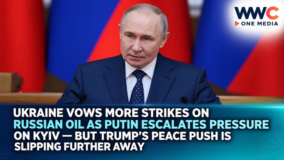 Ukraine Vows More Strikes on Russian Oil as Putin Escalates Pressure on Kyiv — But Trump’s Peace Push Is Slipping Further Away