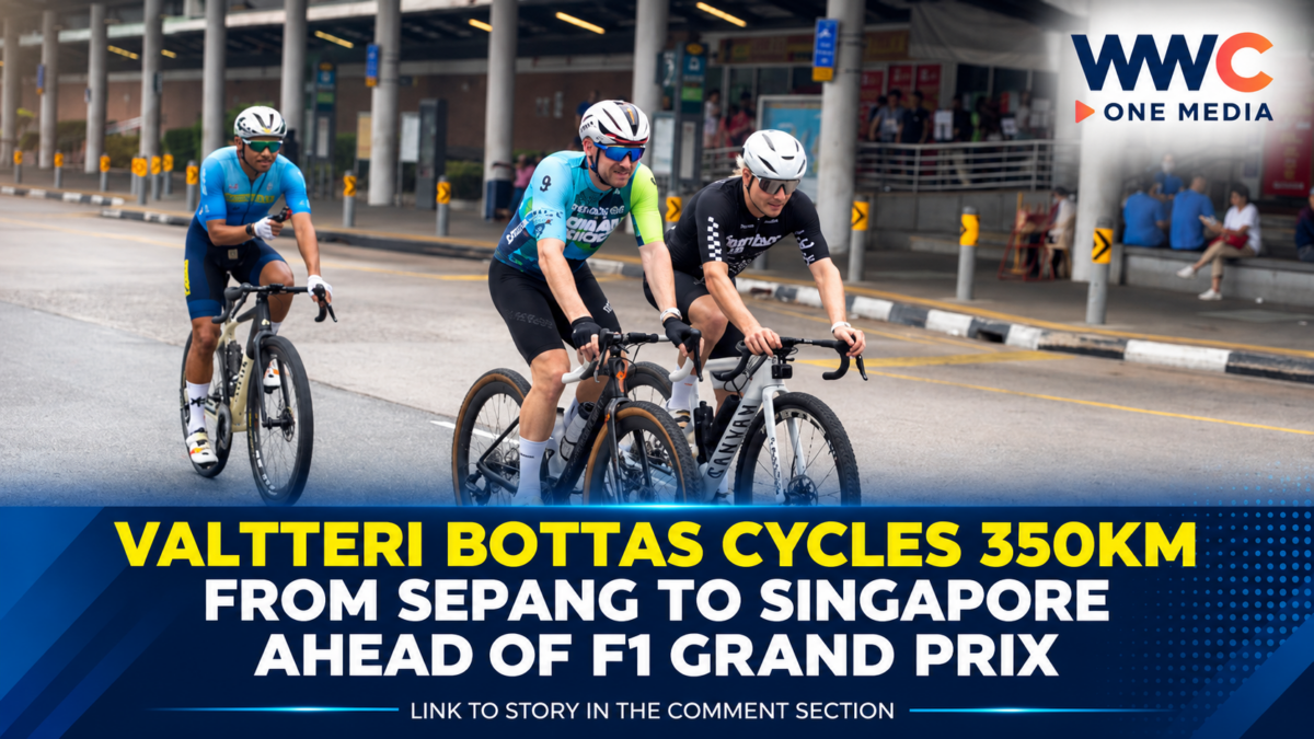 Valtteri Bottas Cycles 350km From Sepang to Singapore Ahead of F1 Grand Prix