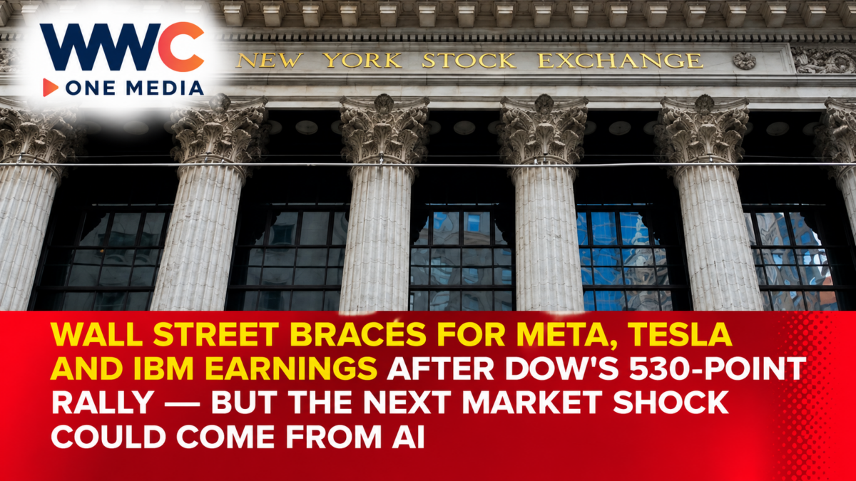 Wall Street Braces for Meta, Tesla and IBM Earnings After Dow’s 530-Point Rally — But the Next Market Shock Could Come From AI