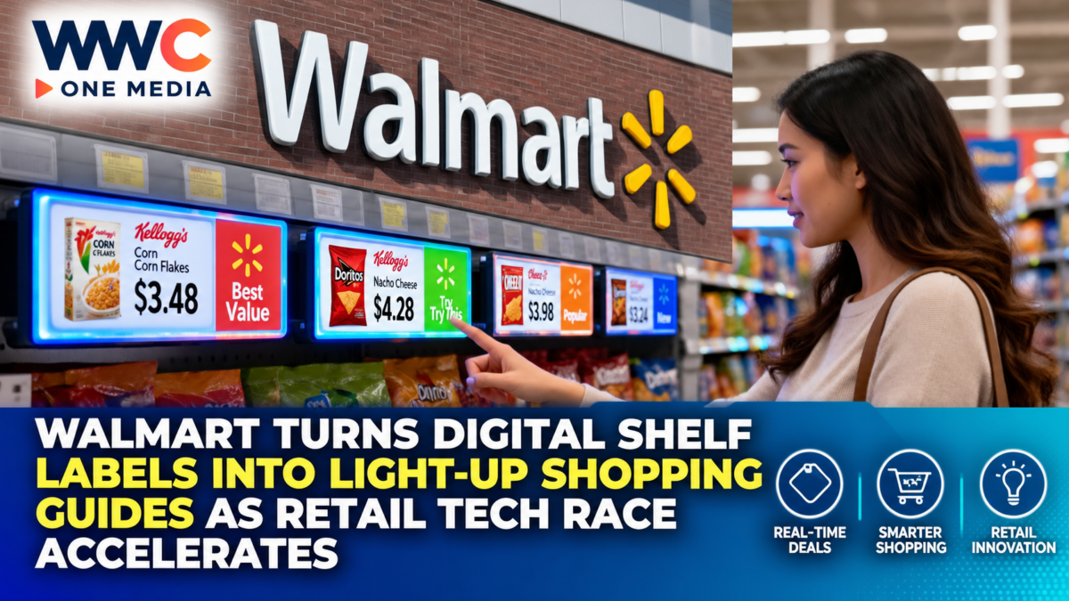 Walmart Turns Digital Shelf Labels Into Light-Up Shopping Guides as Retail Tech Race Accelerates
