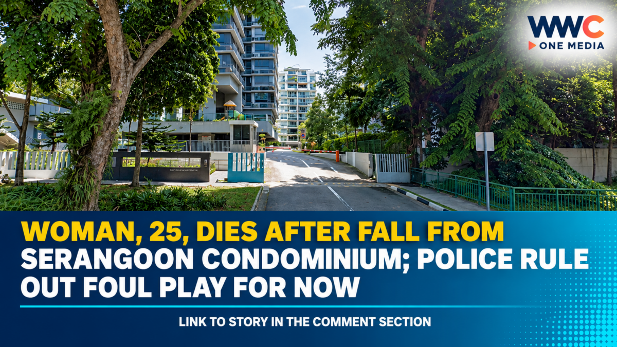 Woman, 25, Dies After Fall From Serangoon Condominium; Police Rule Out Foul Play For Now