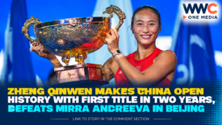 Zheng Qinwen Makes China Open History With First Title in Two Years, Defeats Mirra Andreeva in Beijing