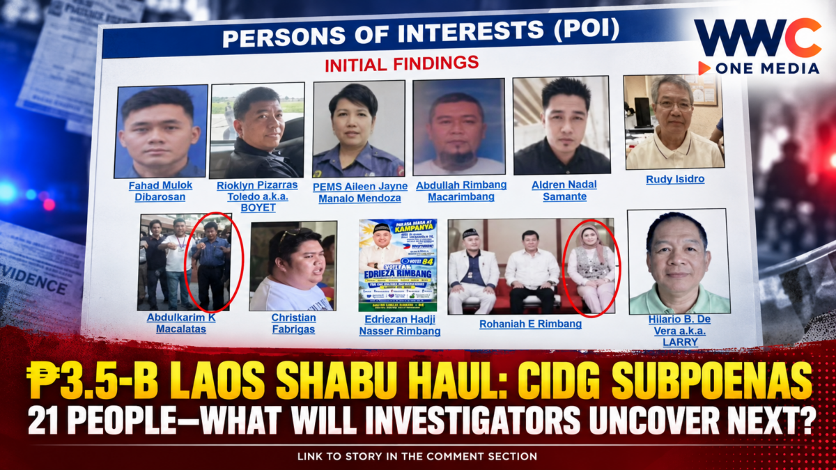 ₱3.5-B Laos Shabu Haul: CIDG Subpoenas 21 People—What Will Investigators Uncover Next?