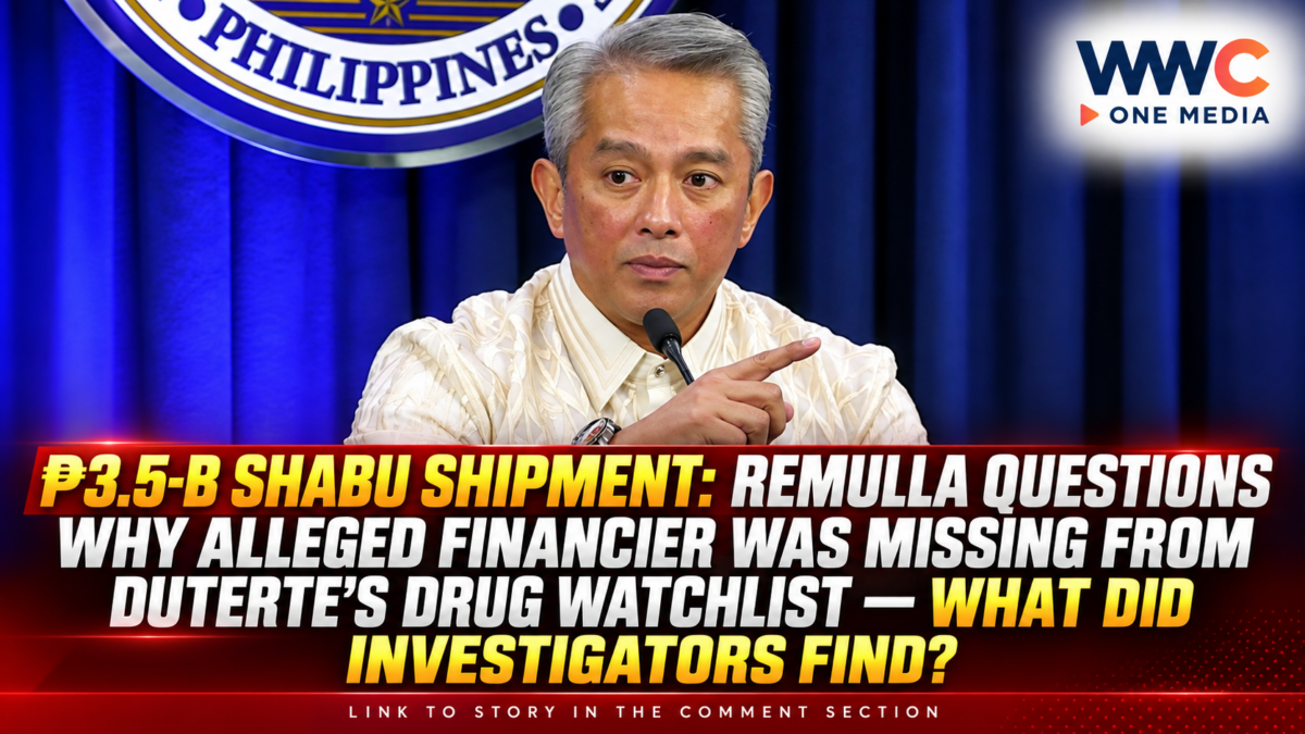 ₱3.5-B Shabu Shipment: Remulla Questions Why Alleged Financier Was Missing From Duterte’s Drug Watchlist — What Did Investigators Find?